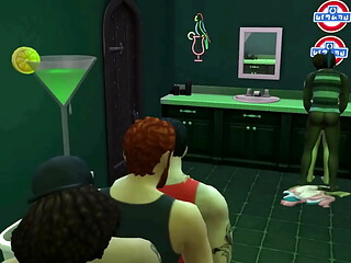 Toddy and Gareth Pride Night Club Fuck-A-Thon Sims 4 Wicked Whims