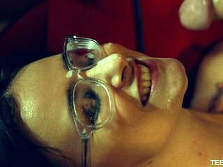 Young Handjob and facial cumshot compilation