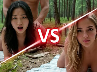 Blondy or Asian: whom will you fuck? - AI Interactive Video