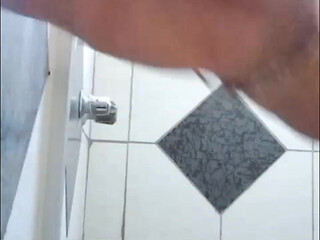 Playing in the shower