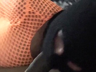 College babe's ass gets whipped and throat fucked