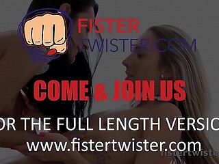 Lesbian Fistertwister with pretty blonde Foxie and Lexi Dona