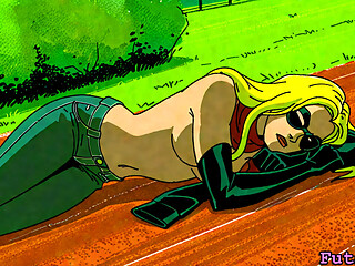 Futanari Carol Danvers - Masturbating, Cumshots, Selfsucking and more!