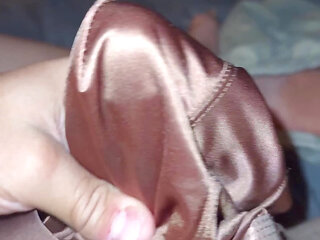 Brown Satin Panties