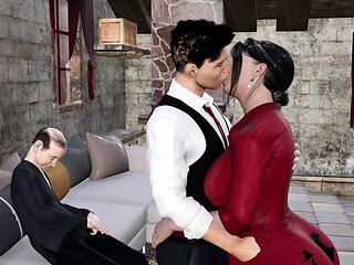 Boss's Sexy Wife Fucked in Front of Boss