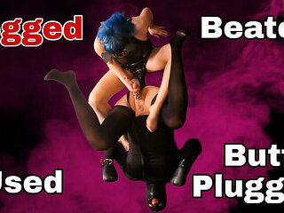 Training Zero Femdom Slave Gets Ballbusted & Pegged Hard - Amateur Homemade Anal Fuck