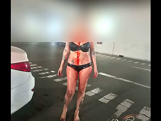 Moaning at the top of her lungs: the skinny girl goes wild when I stick my cock in her.