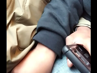 GROPING MY NIGGA ON TBE TRAIN. ILL GRAB THAT DICK ANYWHERE