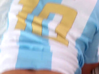 Score a Goal in Me Argentina Fan Punished for Messis Red Card Begging