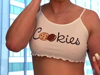 Curly Blonde Teen Records Solo Dildo Masturbation More at