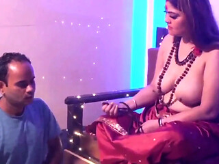 Indian MILF sucks and fucks with her lover