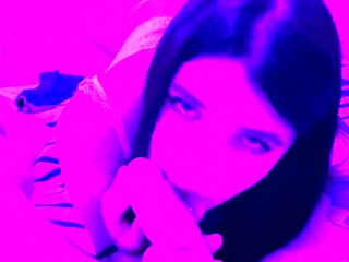 Hot eighteen yr old damsel gives blowjob, fat chisel