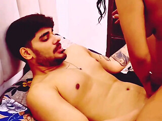Aman licked Monica's and drained the water