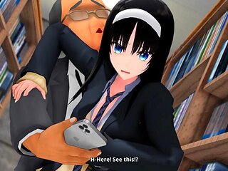 Hot student fucked in the library
