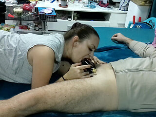 I Caged My Cock and Made Him Cum Inside the Chastity Cage - 4K