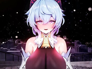 Animated Ganyu gets fucked in a lewd Genshin Impact scenario
