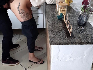 Stepdaughter Can't Even Rest While Having Breakfast.