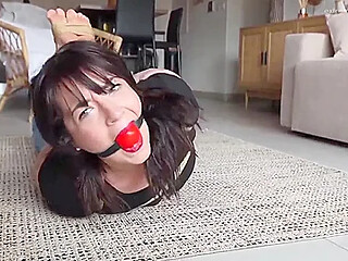 Bound And Gagged By A Burglar