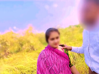 beautiful village girl when meet her bf in jungle then catch by Land owner and land owner fuck the cute village girl Clear hindi audio