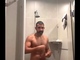 Gym shower time With my red thong  PrusQuinttus