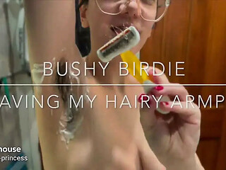 Shaving My Hairy Armpits After 2 Years No Shave