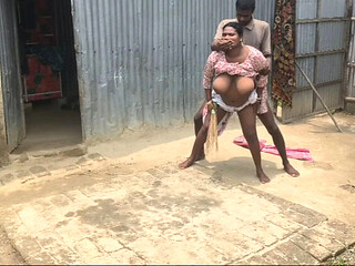 My Indian Bhabhi's Huge Ass Gets Fucked Outside - Homemade Desi Sex