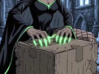 Maleficent and the Magic Pumpkin. Halloween Cartoon