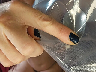 My long and horny girlfriend loves getting her wet panties rubbed