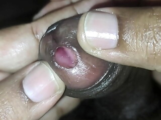 Desi Oiled Cock, Foreskin Play, Sounding Cock.
