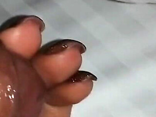 Cumming on My Stepsister's Little Hand!