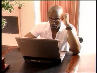 Threesome fucking big cock sucking