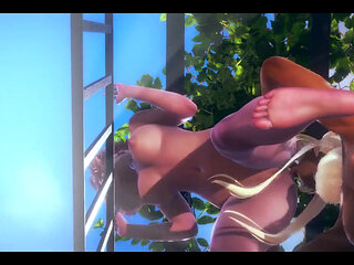 My Hero Academia Hentai - Mina Ashido Cunnilingus and Fucked with Creampie in a Park by Usagiyama Futanari - Manga Anime Asian J