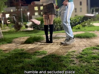 The first meeting turned into sex in the building entrance.