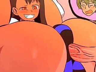 Nagatoro Lets Senpai's Pathetic Dick Touch Her Fat Ass~