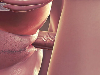 3D Hentai Blonde Takes Rough Anal Missionary - POV Desk Fuck & Cum Dripping off Her Big Ass!