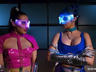 Jewelz Blu and Aubree Valentine are enjoying dick-riding so much