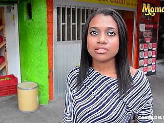 Cute Latina gets fucked hard in public