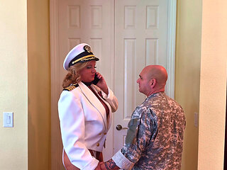 GILF Cumslut Fucked and Creampied by Marine