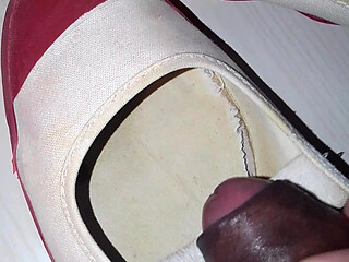 Ejaculation in school shoes
