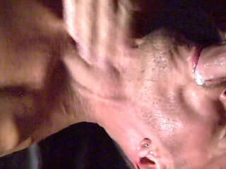 Twink fucked raw by straight and cum creampie inside hole