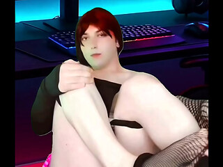 3 Gamer Femboy Booty Sweet White Lovely White Pretty Ladyboy Transgender Sissy
