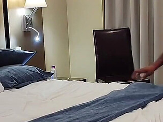Wife Cheating Cuckold Doggy Style in Front Her Husband Film.