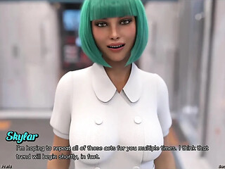 Stranded astronauts start a hot make-out session with black vitiigo girl