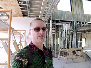 Husband of pornstar Cory Chase shows their new house being built