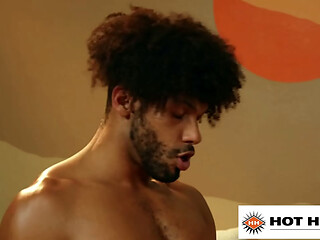 HOT HOUSE - Trevor Brooks Hot Jock Interracial Spitroast Threesome