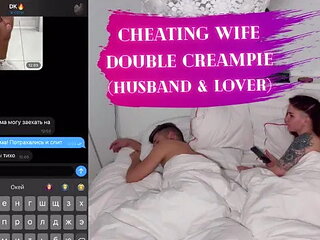 Cheating Wife Double Creampie Sex Kleomodel Couple