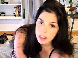 Amateur striptease and Solo masturbation