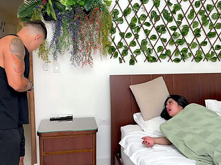 A curvy, unfaithful wife fucks her brother-in-law in her husband'_s bed while he'_s at work! Rioc &amp_ Antonella Jones