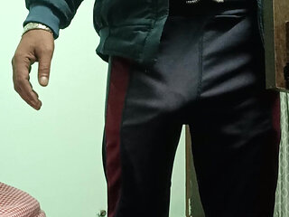 Indian desi man enjoy shower and masterbation show with neighbour