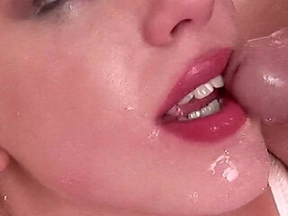 Eve Blonde First Deep Throat Ass Lick Facial and Golden Shower